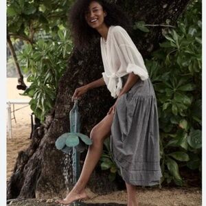 Doen Sebastiane Skirt in La Maddalena Gingham - Medium